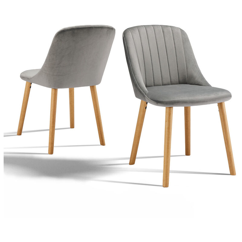foto del prodotto goeurvant sedie da pranzo moderne con seduta imbottita, schienale ergonomico e gambe in legno, stile e comfort in un unico design set di 2