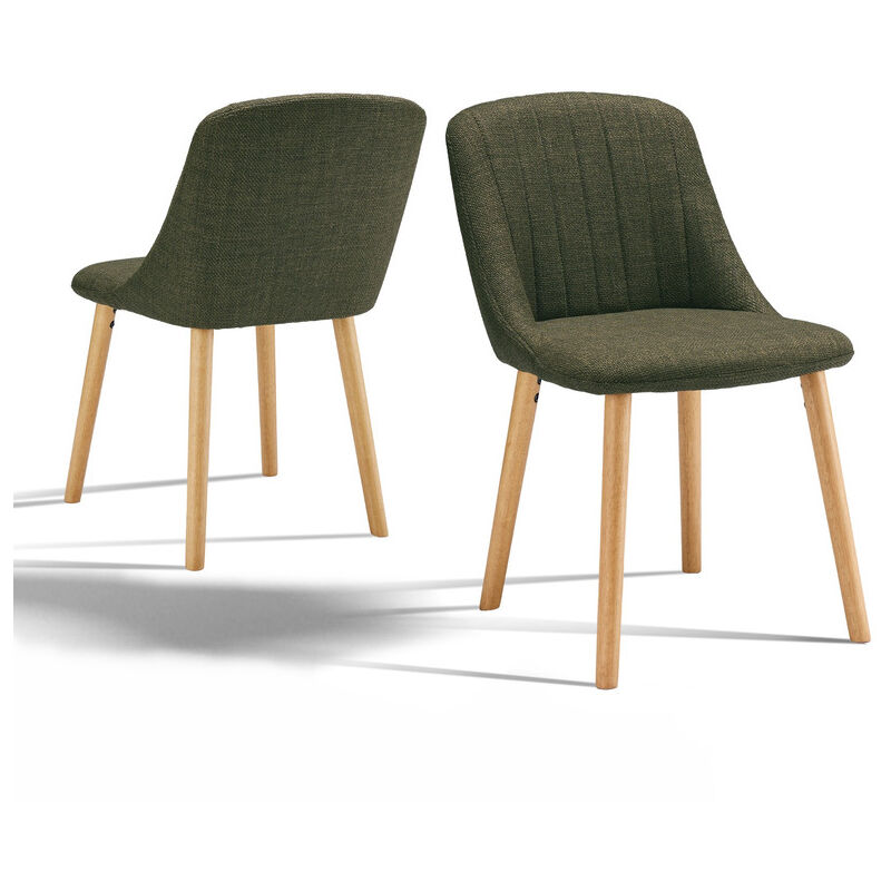 foto del prodotto goeurvant sedie da pranzo moderne con seduta imbottita, schienale ergonomico e gambe in legno, stile e comfort in un unico design set di 2
