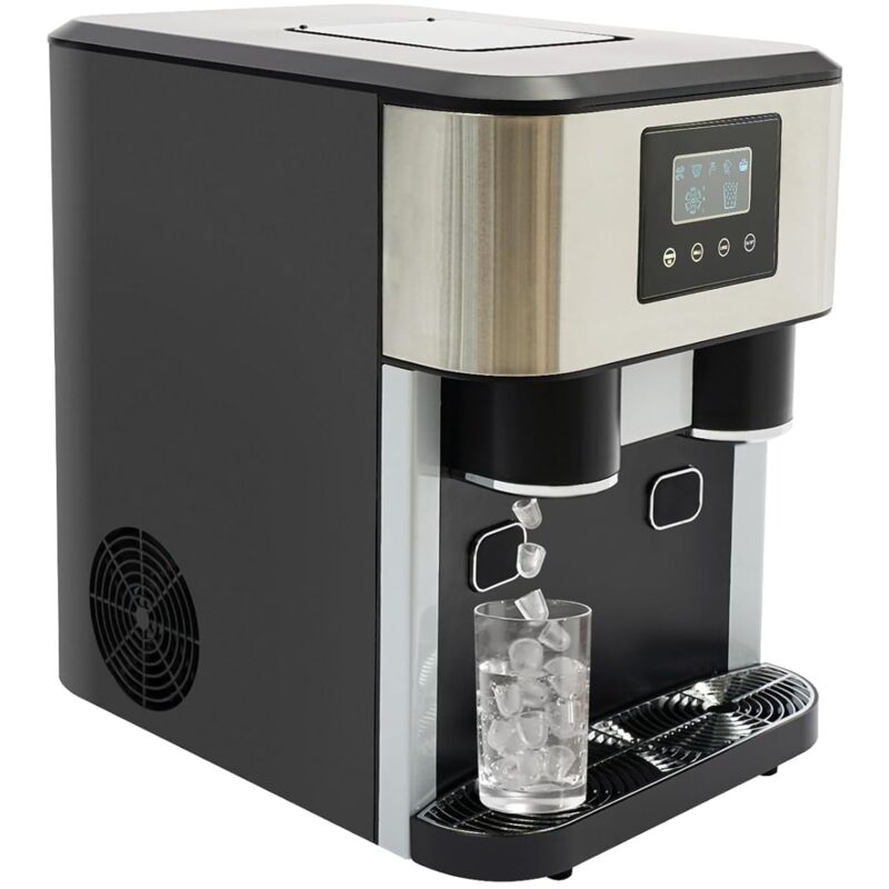 foto del prodotto gojoy 1.8l macchina per cubetti di ghiaccio, autopulente 3 in 1, per ghiaccio e cubetti di ghiaccio, pu fare ghiaccio, tritare il ghiaccio e