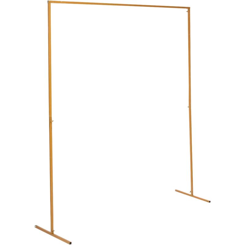 foto del prodotto gojoy 2 x 1,5 m di ferro battuto arco per matrimonio quadrato, in ferro, montaggio porta in metallo, per matrimonio, sfondo per eventi, decorazione