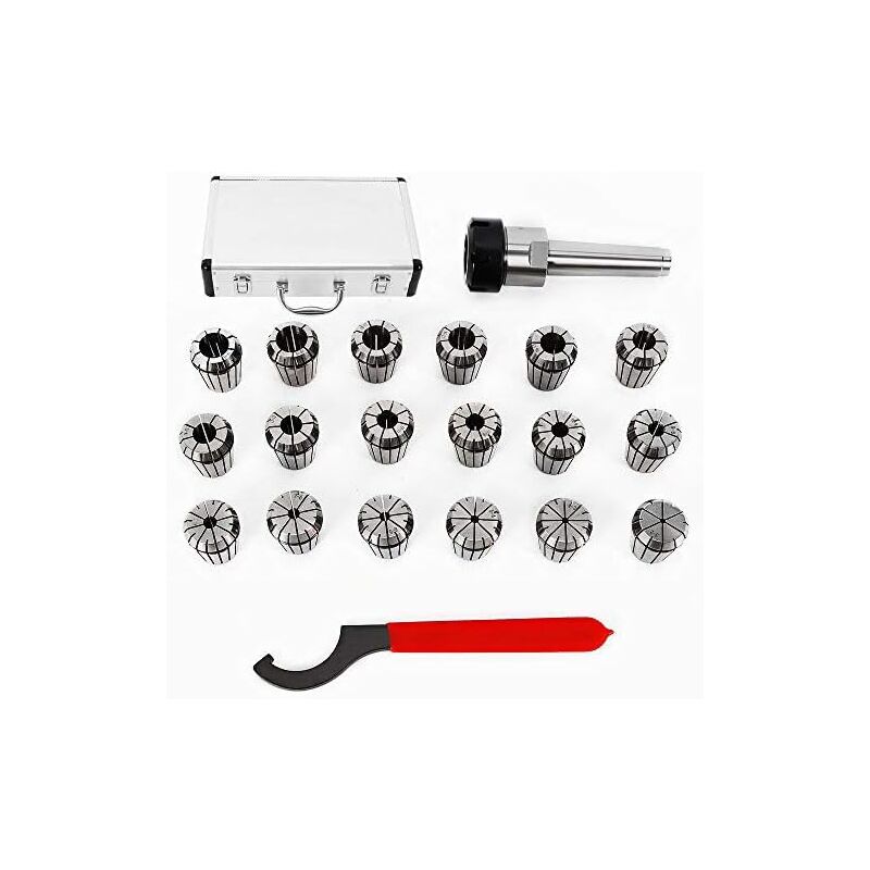 foto del prodotto gojoy 3 20 mm, set di pinze di serraggio per mandrino mt3 er32, con chiave per fresatrice