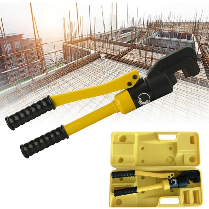 foto del prodotto gojoy 8 tonnellate tagliabordi idraulico con scatola 4 16 mm taglierina d acciaio idraulica industriale per filettatura tagliabile acciaio rotondo