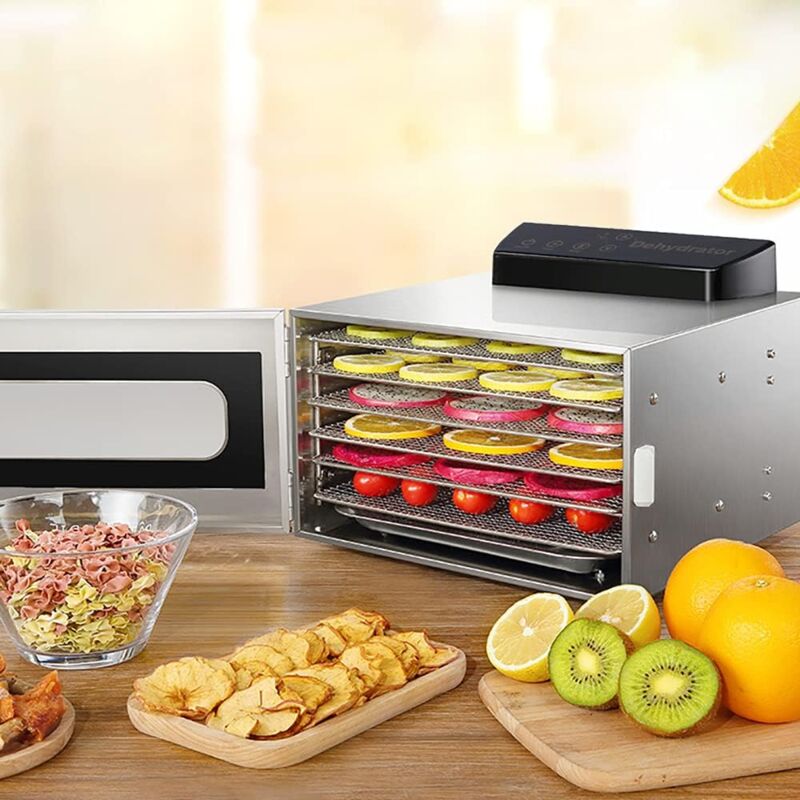 foto del prodotto gojoy disidratatore,6 piani disidratatore per alimenti per la casa 6 piani in acciaio inox disidratatore disidratatore essiccatore essiccatore
