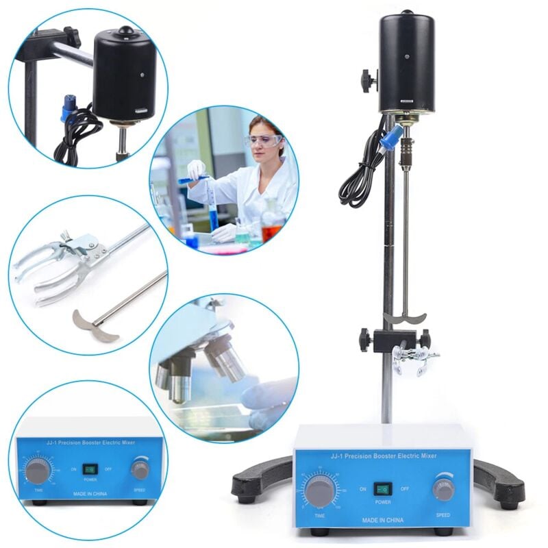 foto del prodotto gojoy elettrico in testa agitatore strumento di precisione di laboratorio biochimica tamburo di miscelazione mixer 60 w 220 v