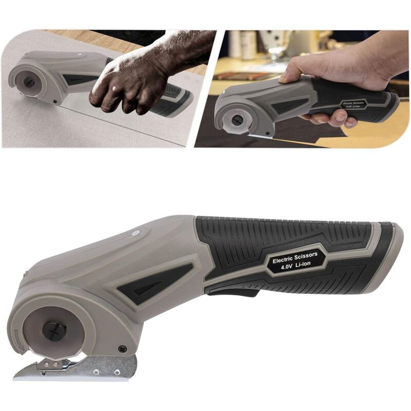 foto del prodotto gojoy forbici elettriche 4 v taglierina di cartone elettrico senza fili con lampada illuminata a led per l artigianato per il taglio di tappeti,