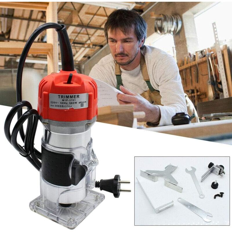 foto del prodotto gojoy fresatrice per legno compatta 800 w, smerigliatrice per legno 30000r min, fresatrice portatile per lavorare, fresatrice elettrica del legno,