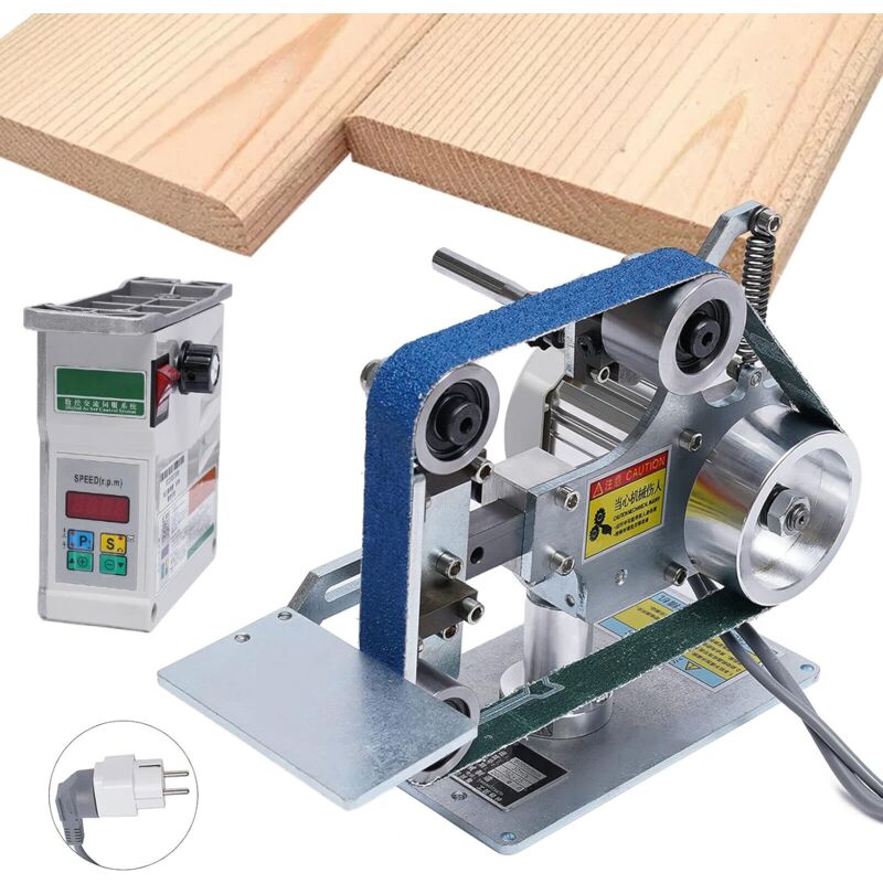 immagine 0 del prodotto gojoy levigatrice a nastro, 0,55 kw, smerigliatrice a nastro, verticale e orizzontale, motore a corrente continua senza spazzole, 762 x 25 mm,