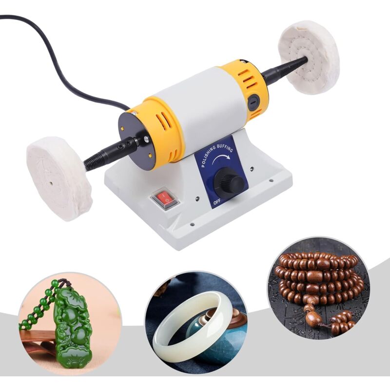 foto del prodotto gojoy lucidatrice da banco piccola macchina 350w 50hz, lucidatrice e smerigliatrice stand 10000rpm, motore bench grinder piccola macchina,