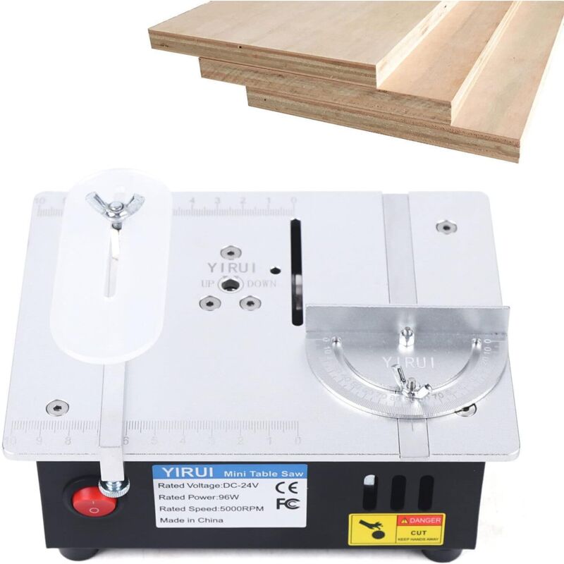foto del prodotto gojoy mini sega circolare da tavolo, 96 w, multifunzione, portatile, per la lavorazione del legno, 5000 giri min