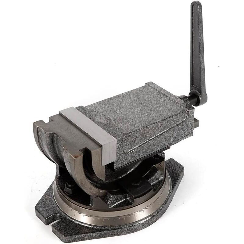 foto del prodotto gojoy morsa a vite da 125 mm, morsa da 5 pollici, morsa a 2 assi, morsa inclinabile, girevole