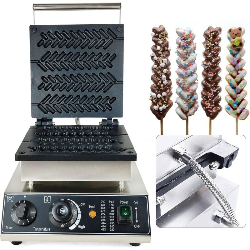 foto del prodotto gojoy piastra per waffle professionale belga da 1700 w, rivestimento antiaderente per waffle con regolazione della temperatura e timer, 50 300 