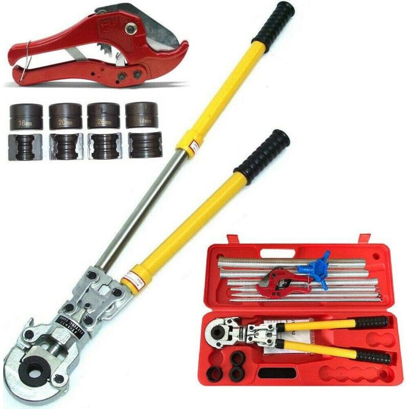 foto del prodotto gojoy pinza a pressione th contur, set di pinze crimpatrici per tubi compositi in rame, dimensioni tubi 16 32 mm