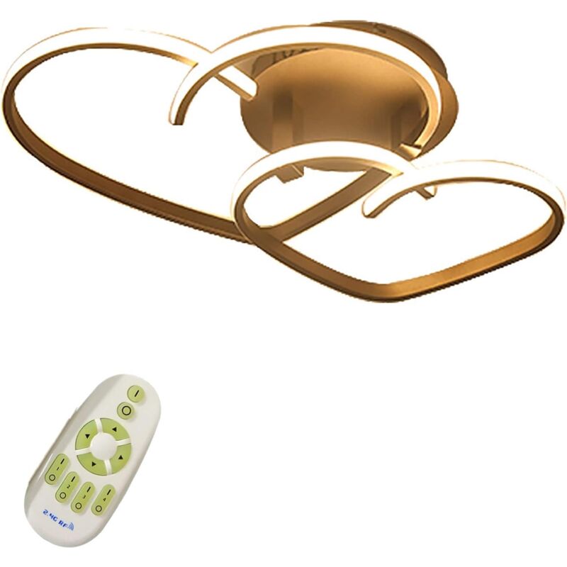 foto del prodotto gojoy plafoniera moderna dimmerabile a led plafoniera di design a forma di cuore con telecomando per soggiorno, sala da pranzo, cucina, camera da