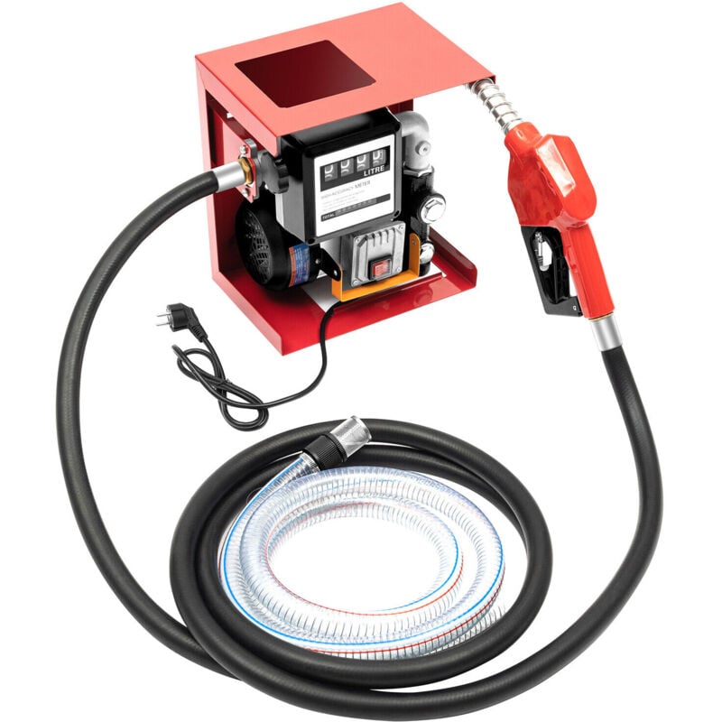 foto del prodotto gojoy pompa diesel, contatore per olio combustibile diesel, distributore di serbatoio, autoadescante, 550 w, dp60 l