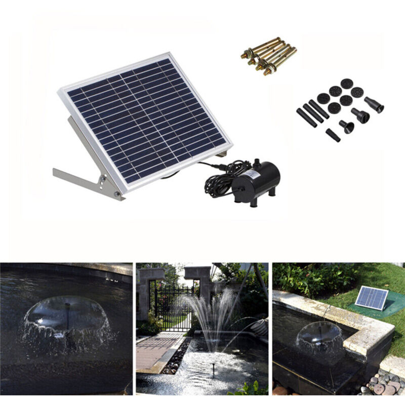 foto del prodotto gojoy pompe per fontana solare, pannelli solari e kit fontane per bacino di approvazione per stagno, 1000l h pompa acqua solare ecologica a basso