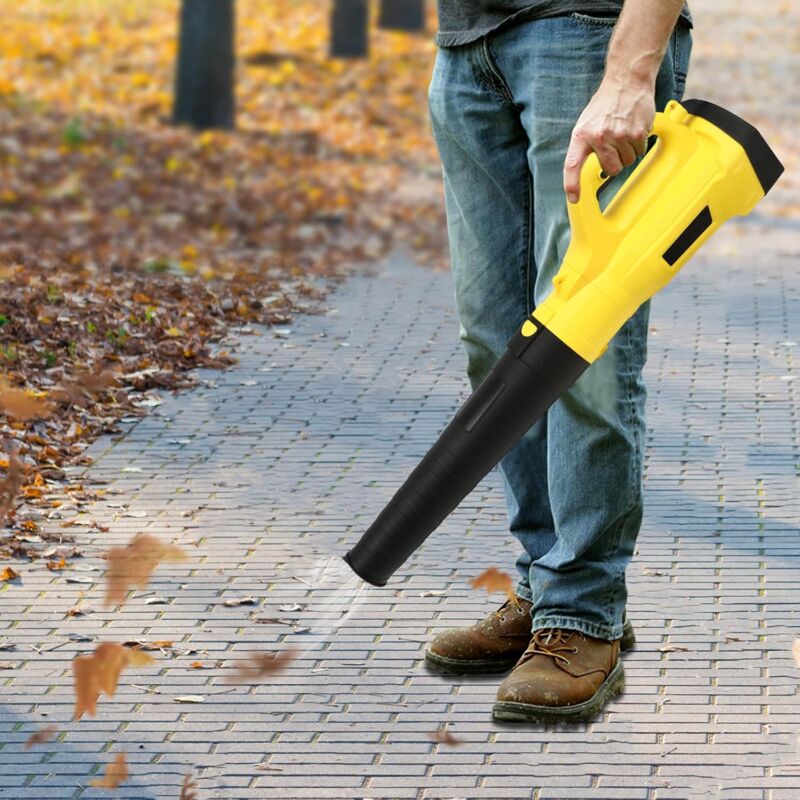 foto del prodotto gojoy soffiatore elettrico con 1 cinghia cavo lungo 13,1 piedi velocit regolabile 3000 w 5000 17000 giri min giallo