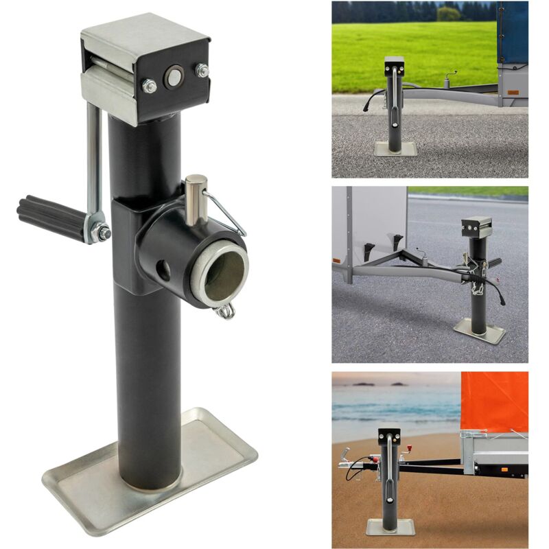foto del prodotto gojoy supporti per rimorchio, 1000 kg, supporto per rimorchio con manovella, ruota di supporto, supporto per carichi pesanti, supporto per