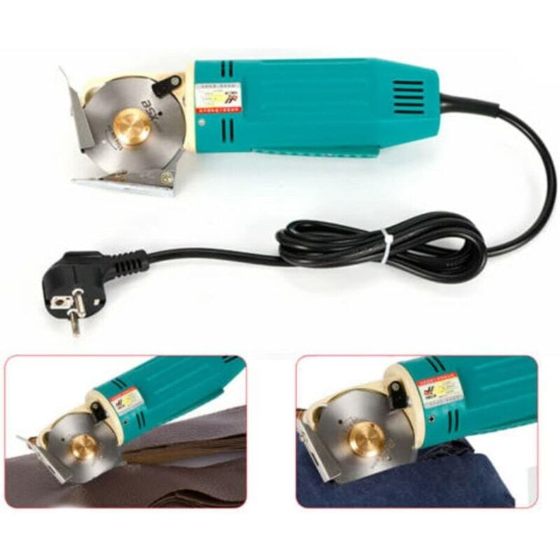 foto del prodotto gojoy tessuto elettrico cutter taglierina rotativa palmare tessuto macchina di taglio forbici elettriche per i vestiti scarpe cappelli raccolto,