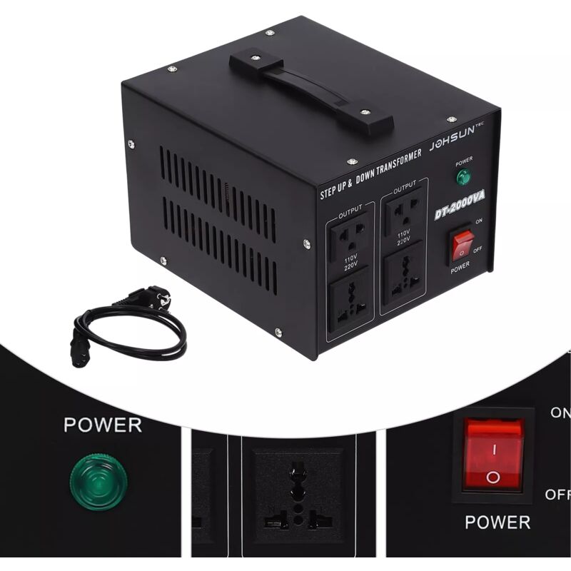 foto del prodotto gojoy trasformatore convertitore di tensione da 2000w step up down convertitore da 220v a 110v trasformatore di tensione
