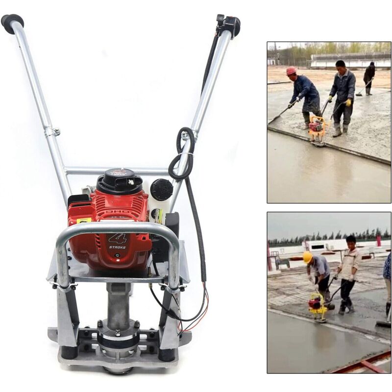 foto del prodotto gojoy vibratore per calcestruzzo in alluminio, a 4 tempi, 900 w, vibratore per cemento 35,8 cc, 9500 10000 volte min, compressore per