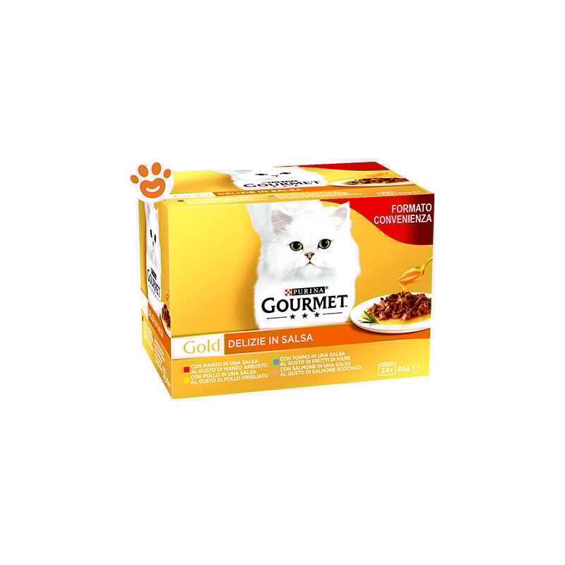 foto del prodotto gold bauletto delizie in salsa per gatto da 24 pz gourmet