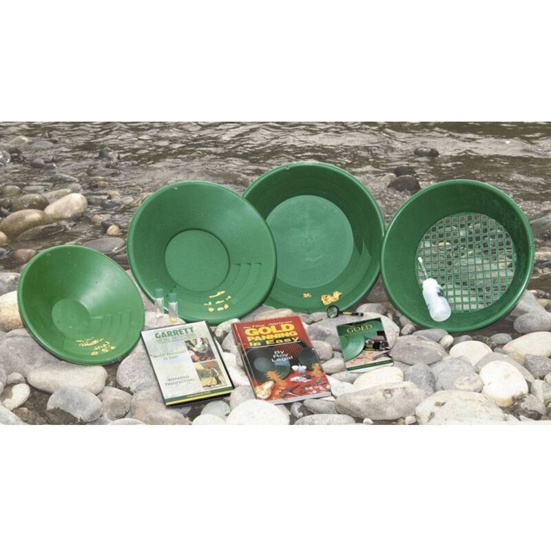foto del prodotto gold pan kit deluxe 13274 kit cercatore oro garrett