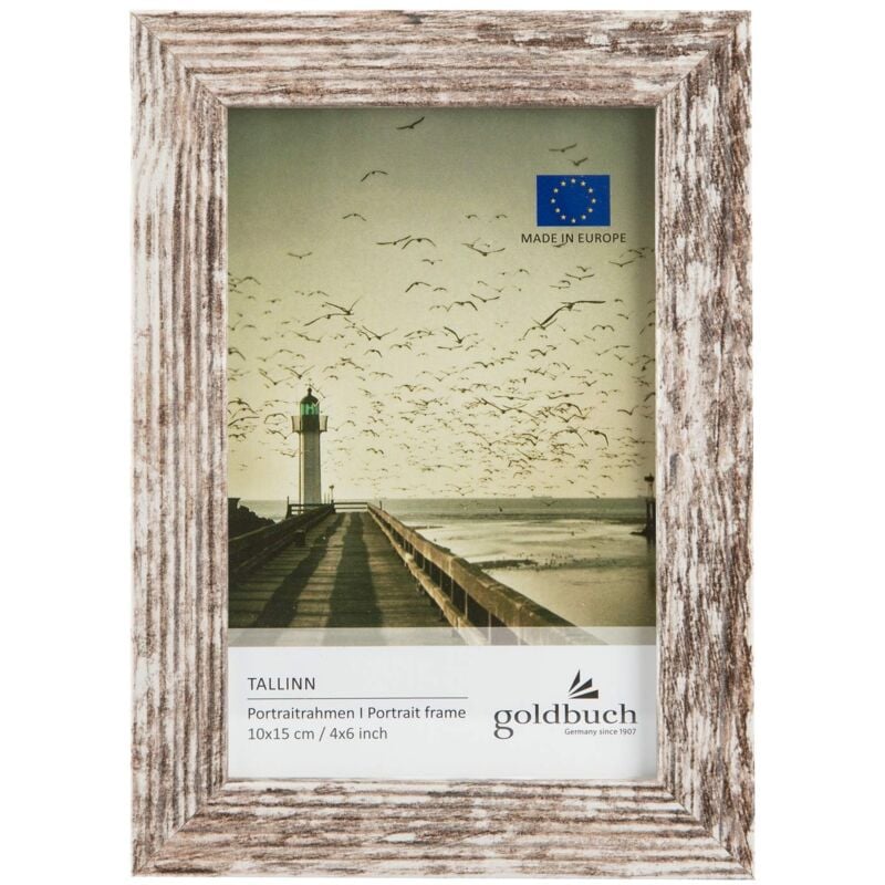 foto del prodotto goldbuch 92 0492 cornice portafoto tallinn vintage in legno mdf, per foto singola, formato 10 x 15 cm, con supporto da appoggiare e da parete