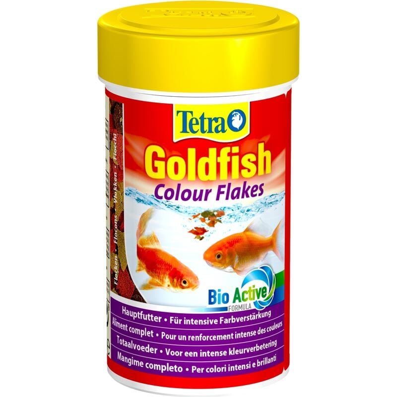 foto del prodotto goldfish colour flakes 250ml mangime per la colorazione di pesci rossi tetra