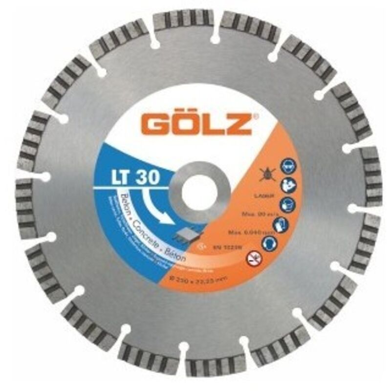 foto del prodotto golz lt30 disco diamantato per calcestruzzo gamma standard 125 mm 22,2