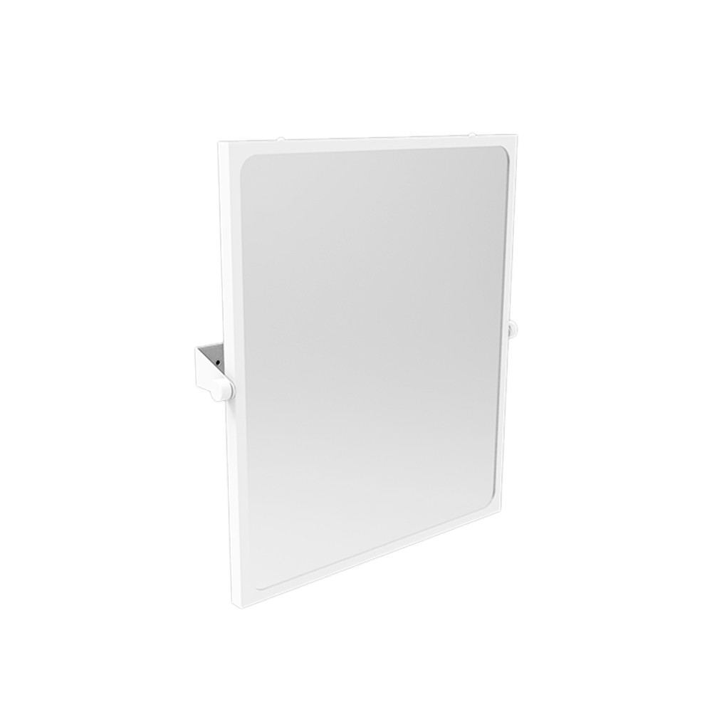 foto del prodotto goman specchio reclinabile 60x70 cm rivestito in nylon bianco