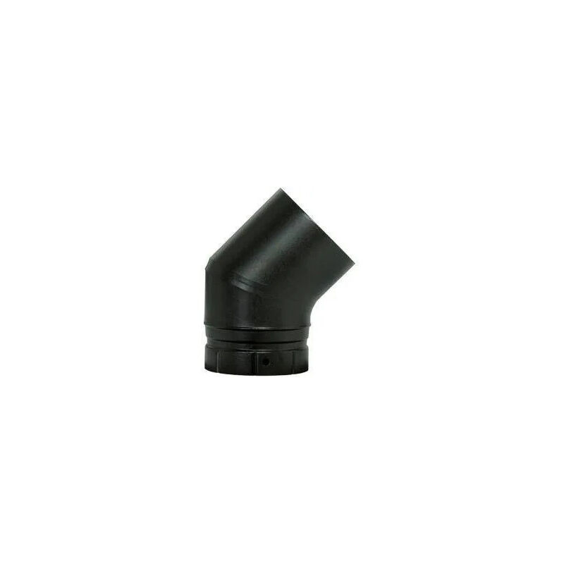 foto del prodotto gomito 45 smalto nero opaco, d.153