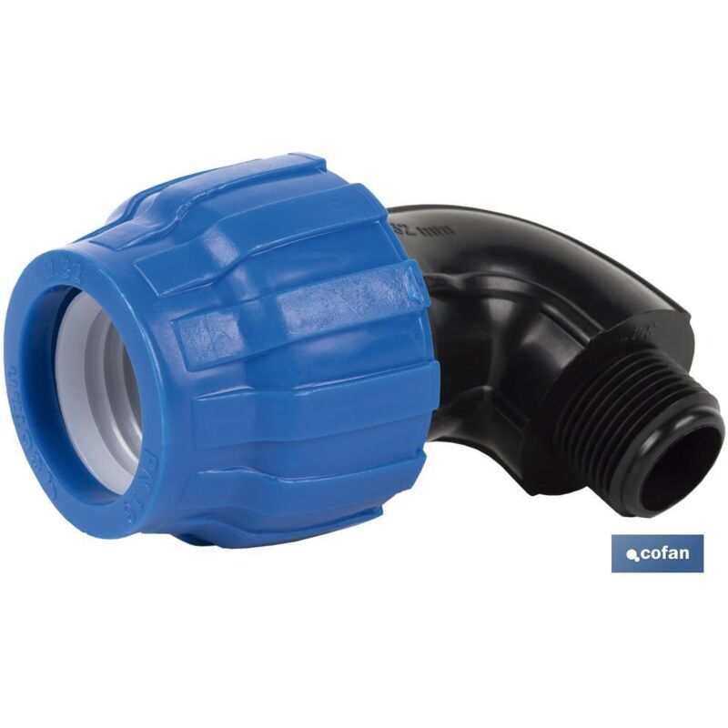 foto del prodotto gomito 90 filetto maschio pp pn16 20 x 1 2