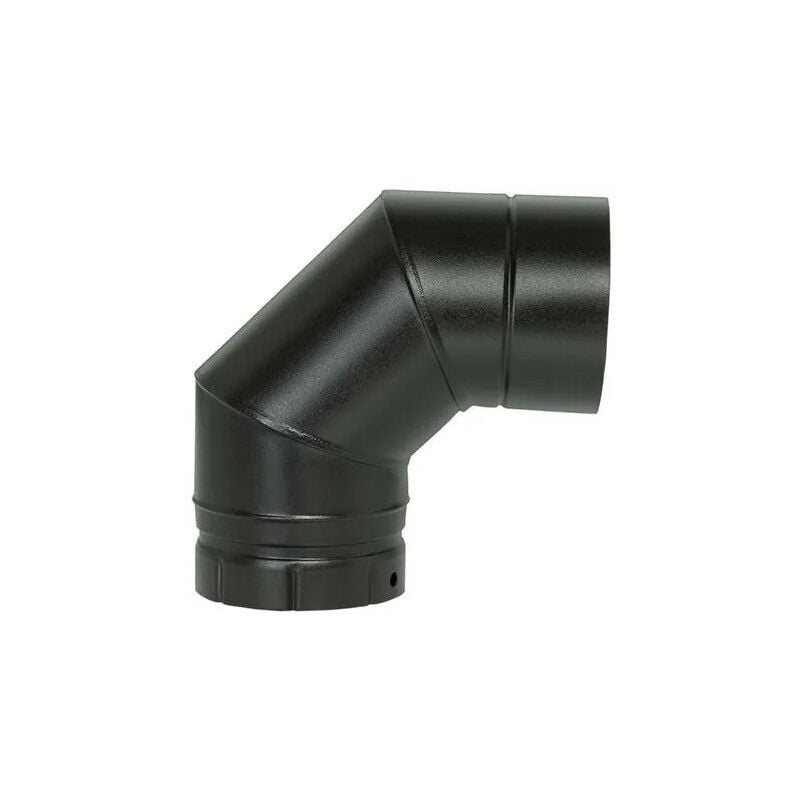 foto del prodotto gomito 90 smalto nero opaco, d.125