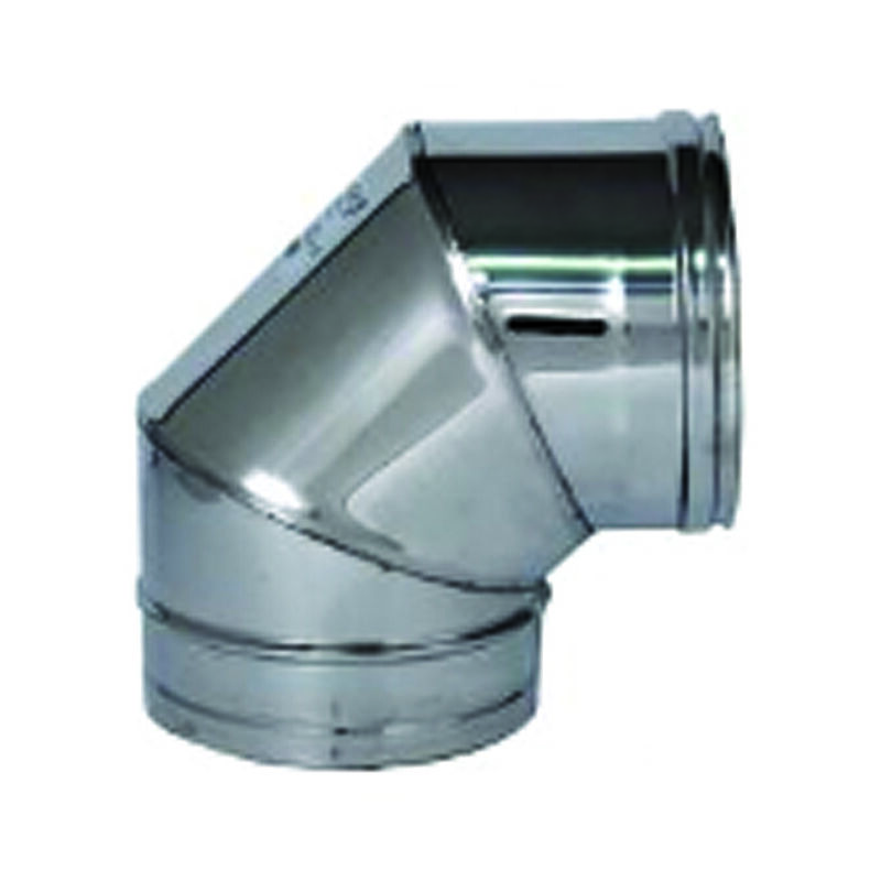 foto del prodotto gomito a 90 acciaio inox aisi 304 monoparete spessore mm.0,5 mm.180