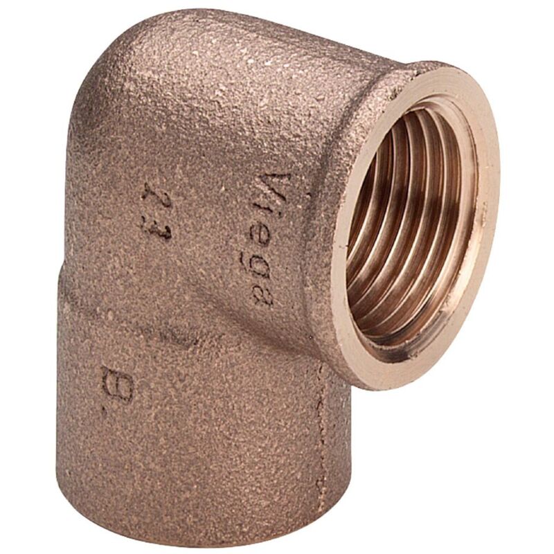foto del prodotto gomito a 90 bronzo ff 18 3 4 estremit a saldare femmina, filettatura rp 109011
