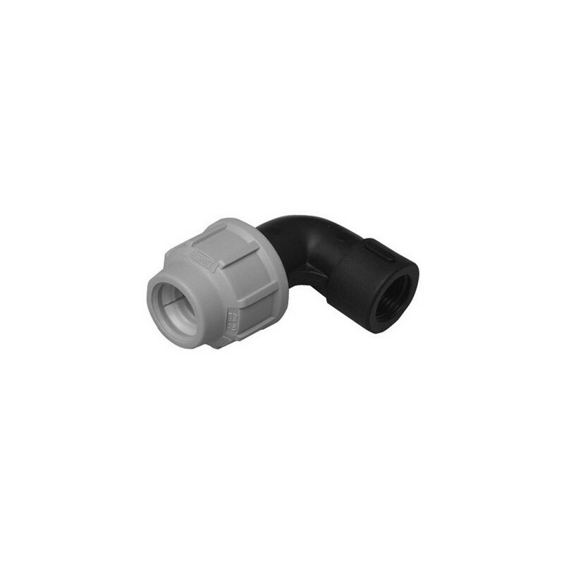foto del prodotto gomito a 90 c derivazione femmina dianflex brand per polietilene 1 1 2 x 50 dh pz 5