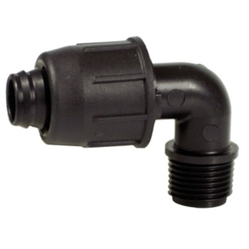 foto del prodotto gomito a 90 filettato maschio d. 16 x 3 4 irritec