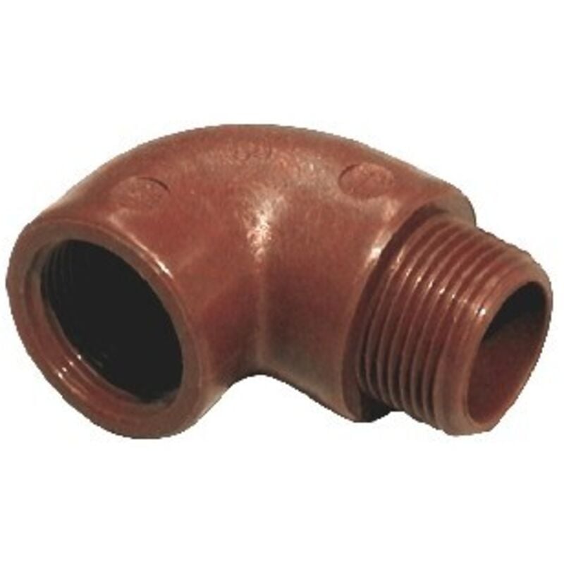 foto del prodotto gomito a 90 mf in pp marrone 1 2