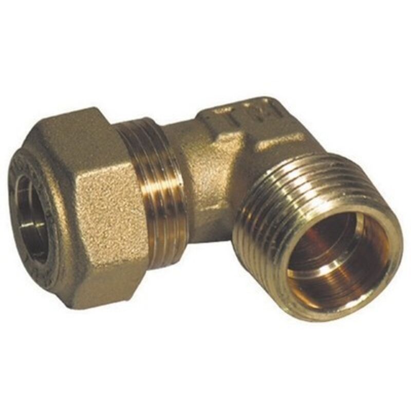 foto del prodotto gomito a 90 o-ring gas maschio conico tiemme 1 2 x 12 -conf