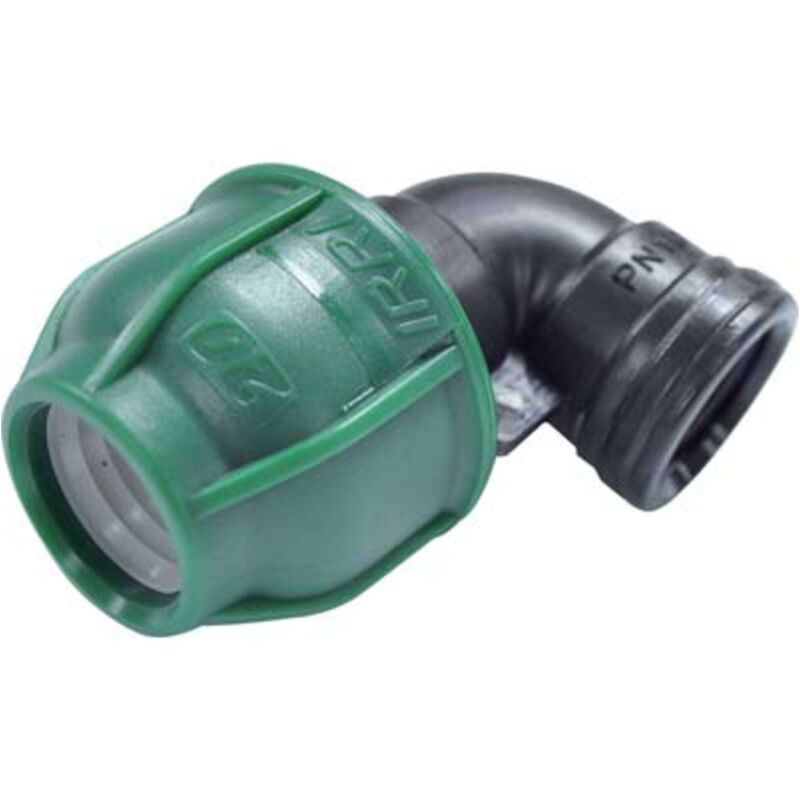 foto del prodotto gomito a compressione filetto femmina pn10 mm 16x3 4f 10 pezzi