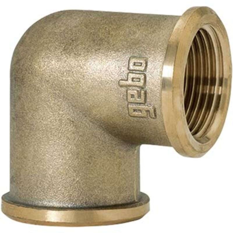 foto del prodotto gomito ff ottone 90 gebo - 1 f - 5 pezzi