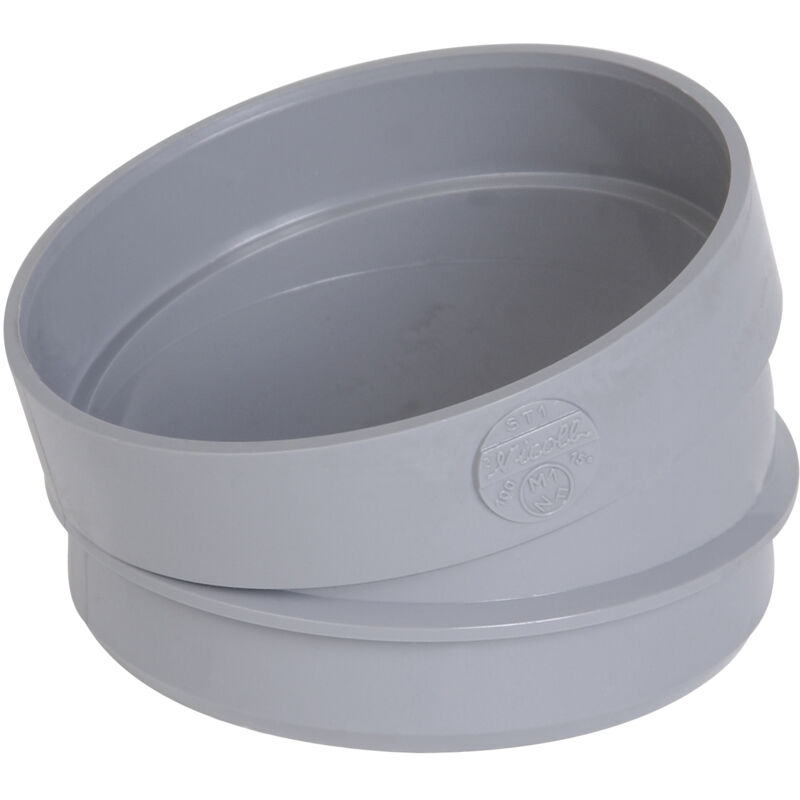 foto del prodotto gomito in pvc settore scarico maschio femmina 15 ...100