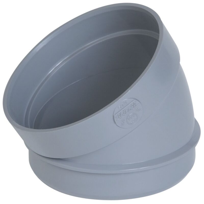 foto del prodotto gomito in pvc settore scarico maschio femmina 30 ...100