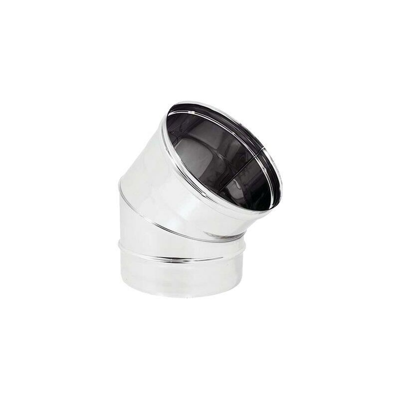 foto del prodotto gomito inox aisi 304 45 tubi cm 15