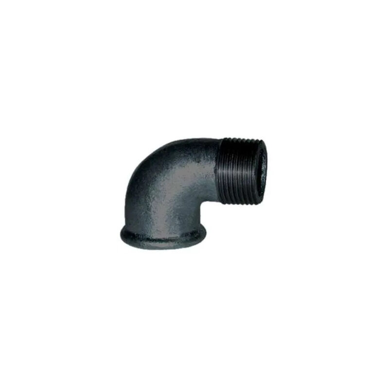 foto del prodotto gomito malleabile 90 , 08x13, maschio femmina nero