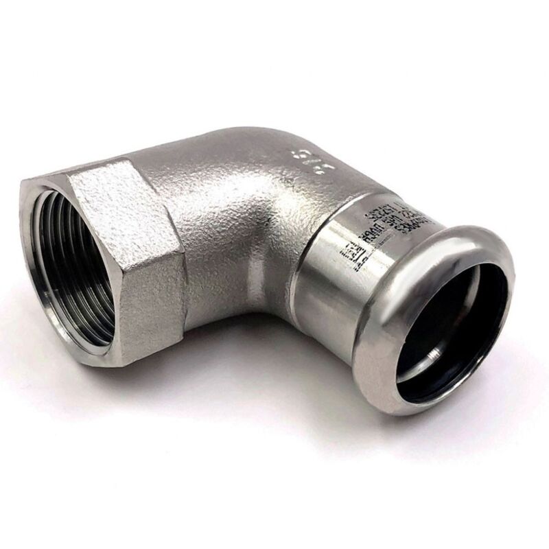 foto del prodotto gomito misto ff 90 filetto f misura 18 x 1 2 f inox 316l a pressare 198102018