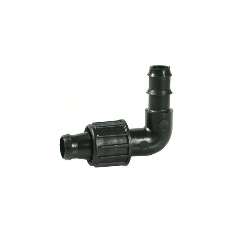 foto del prodotto gomito passaggio x manichetta pn tubo irritec mm 16x16