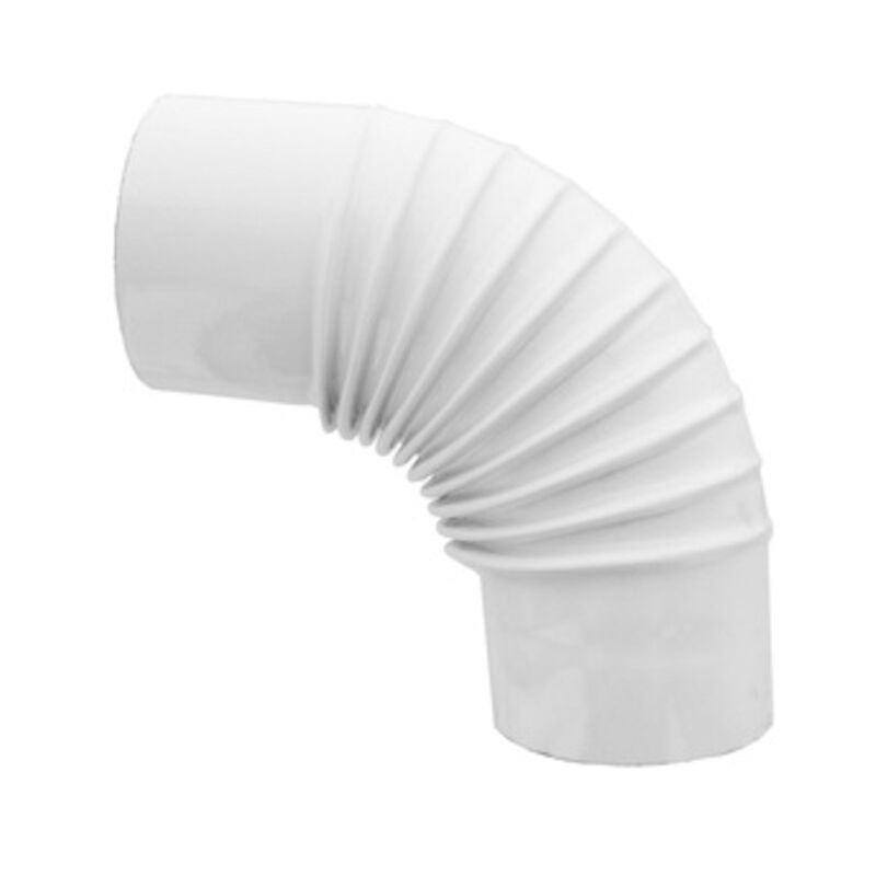 foto del prodotto gomito per stufa 90 d 15 cm bianco