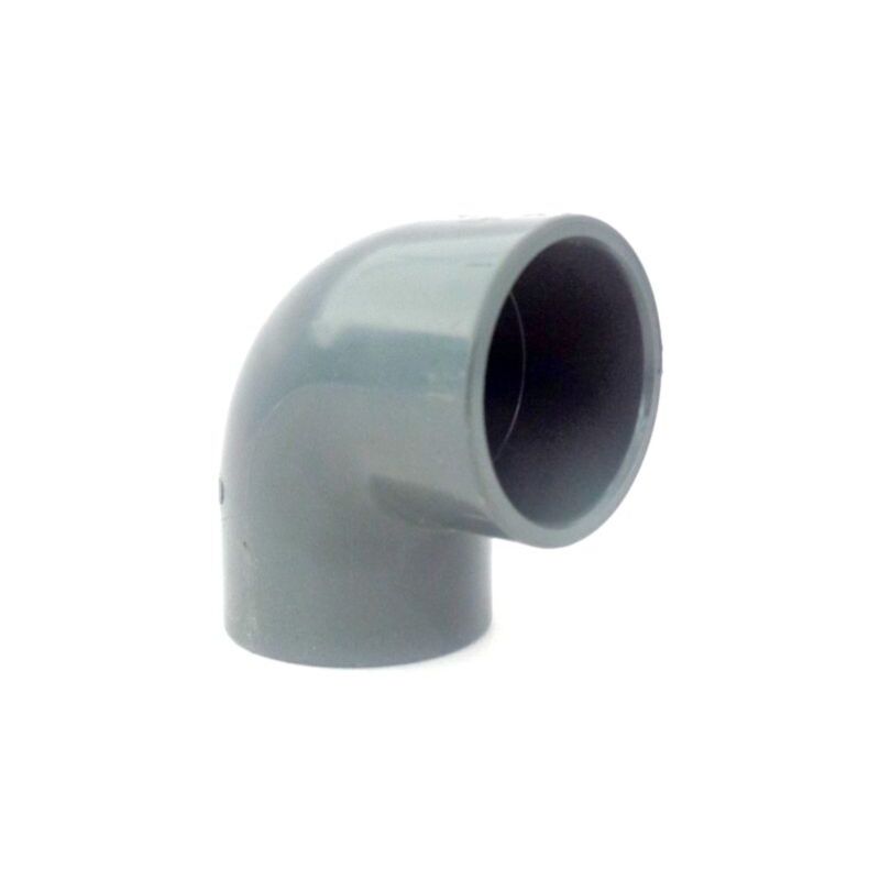 foto del prodotto gomito pvc ad incollaggio a 90 vari diametri, 5 pz. 40 mm