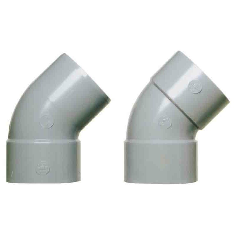 foto del prodotto gomito scarico 45° maschio/femmina ø 125 mm girpi
